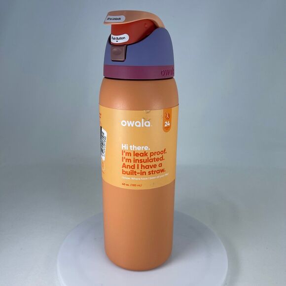 Owala FreeSip Water Bottle Stainless Steel Crown Jewel 40 Oz | NEW - Picture 1 of 8